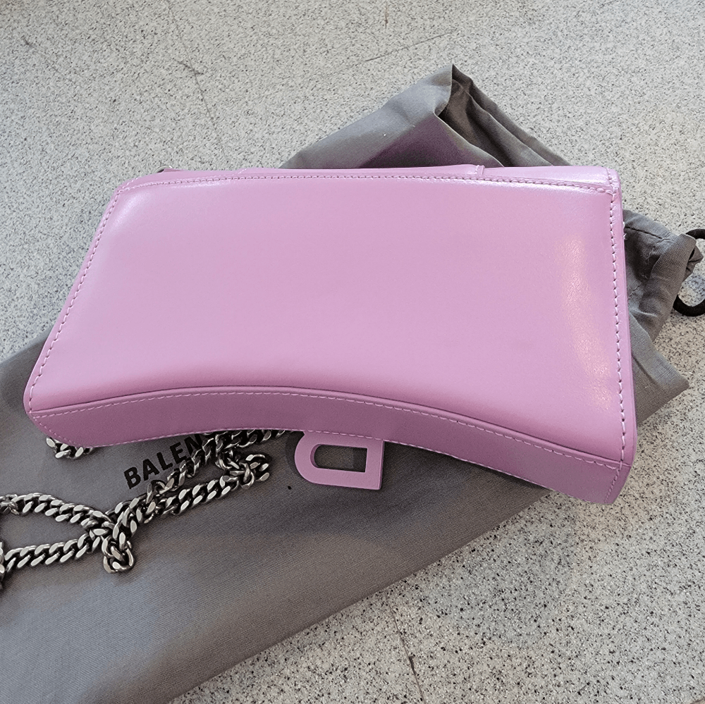 NEW Balenciaga lilac wallet on chain crossbody leather bag | eBay