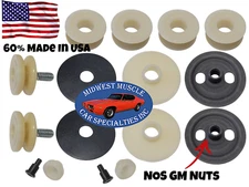 Rear Quarter Window Roller Glass Set 68-72 GM 442 GTO Chevelle 442 GS 16pc ZH