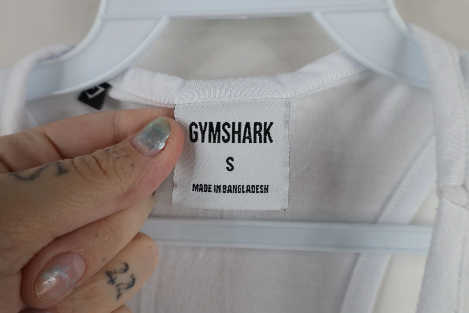 gymshark spell out oversized gym training t-shirt tank-top