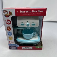 Pretend Play Kitchen Coffee Espressoo Maker Playset Lights Sounds Uses Water