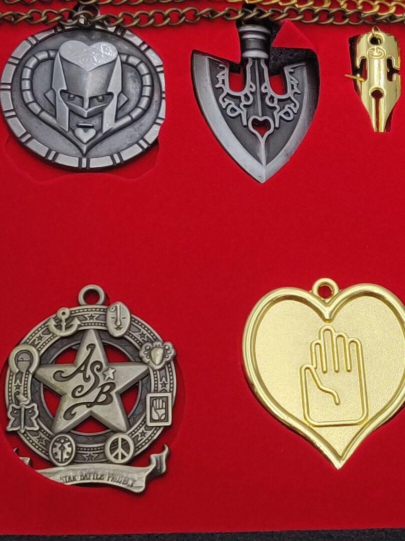 JoJo's Bizarre Adventure Accessories Keychain Necklace Complete