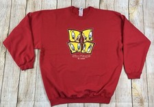 Vintage 90s Tweety Looney Tunes Six Flags St Louis Red Crewneck Sweatshirt XL