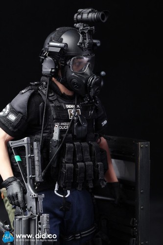 did action police figure 1/6 12'' lapd swat denver boxed dragon hot toys modern - Picture 4 of 12
