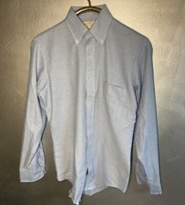 Vintage Mansfield House by Bill Bryan Button Up Shirt Mens 15 33 Light Blue 