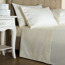 FRETTE LUXURY PERCALE QUEEN 4 PC SHEET SET IVORY NEW WITH TAGS