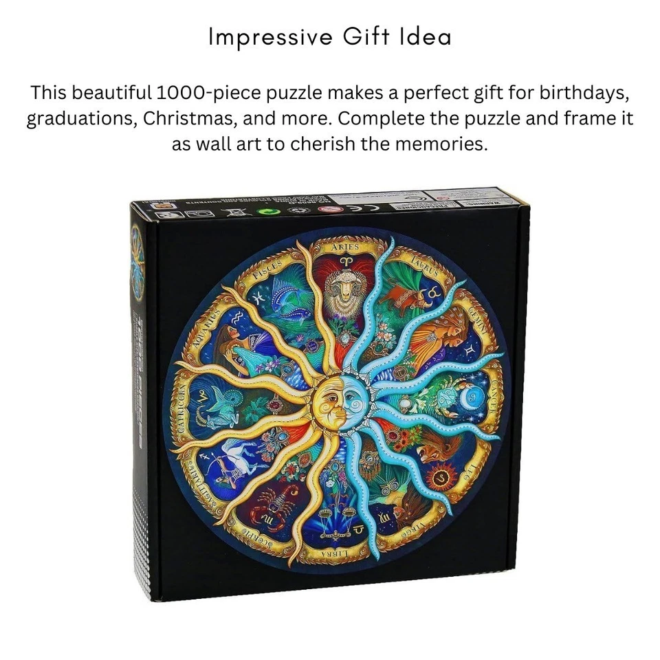 Zodiac Horoscope Puzzle Toys Collection & Toddlers with Buckles and Zippers Pack - Image 2 of 4