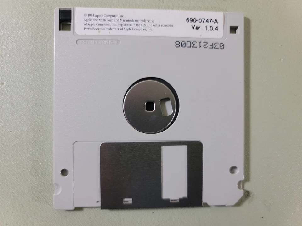 Módem PowerBook Express disco de programa Macintosh 1.0.4 con software de fax expreso Foto 3 de 3