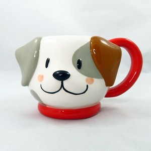 dog face on mug