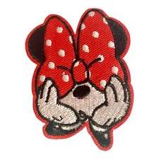 MINNIE MOUSE SO CUTE!! Iron On Patch + ONE FREE STICKER!!