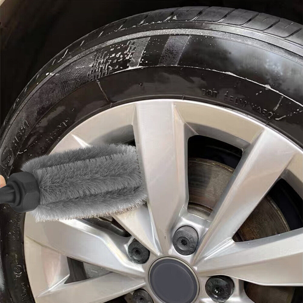 Car Alloy Wheel Cleaning Brush Tool Tire Washing Clean Soft Bristle