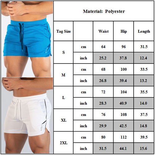 Mens Gym Training Workout Bodybuilding Running Shorts Fitness Sports Short Pants - Picture 3 of 17