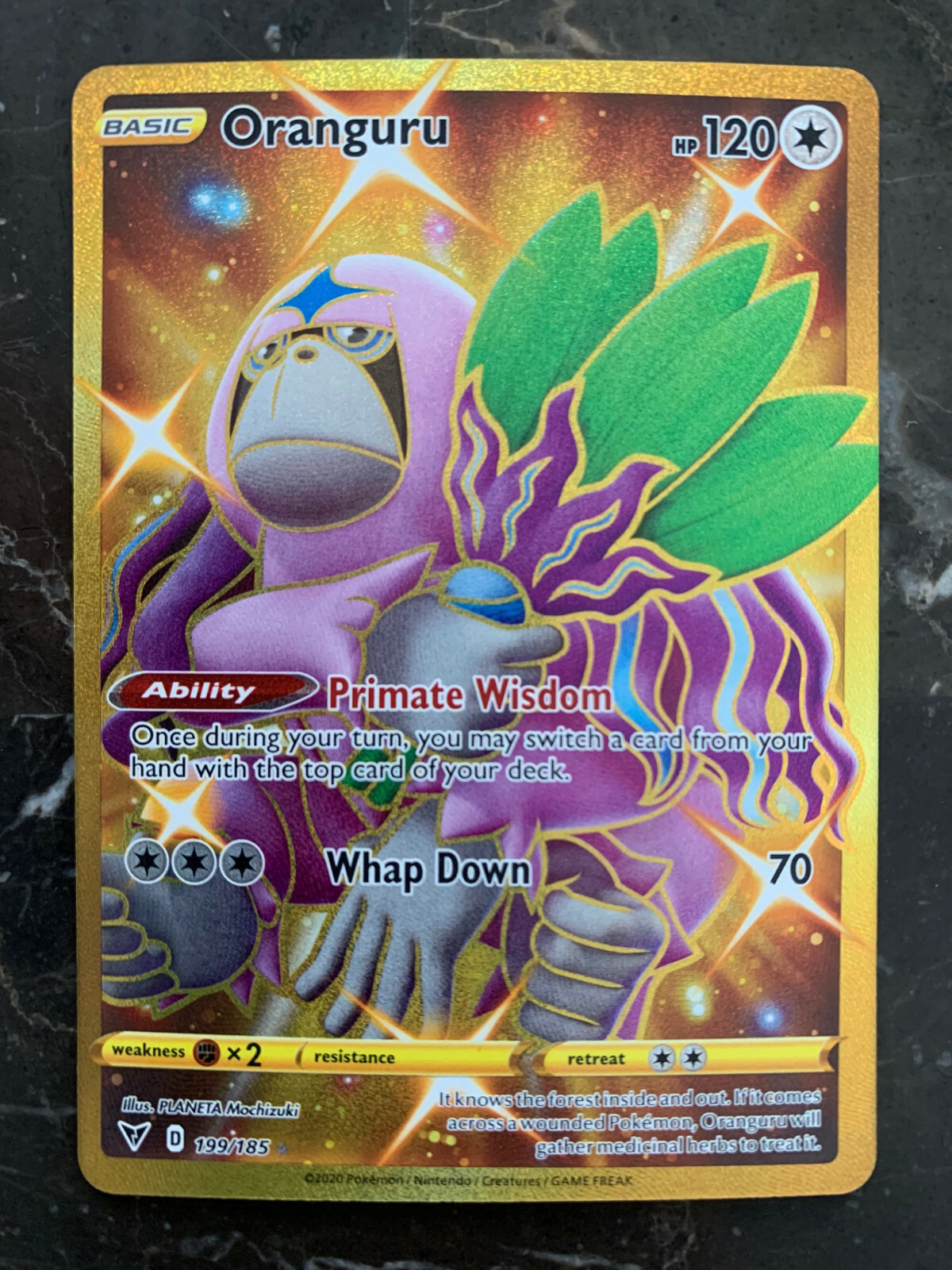 gold oranguru pokemon card Oranguru 2020 Sword & Shield: Vivid Voltage #199/185 Holo (Secret) Price  Guide