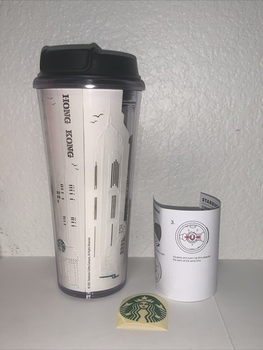 (1) NWT Starbucks Hong Kong 2015 Skyline 16 fl oz Plastic Tumbler *FREE SHIP* - Picture 3 of 13