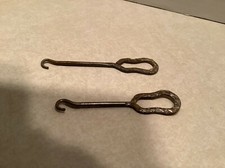 Vintage pair shoe button hooks