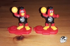 Kinder Joy Surprise NBA ATLANTA HAWKS Harry The Hawk Mascot, PAIR, 2022