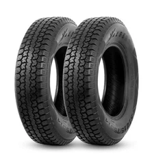 Set 2 ST215/75D14 Trailer Tire 215 75 14 6Ply Replacement Tubeless Load Range C