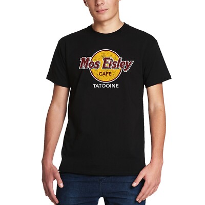 Star Wars T-Shirt Mos Eisley Cafe Herren Baumwolle Schwarz - Elbenwald