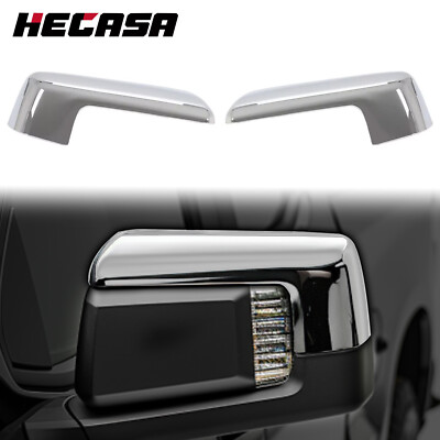 For 2019-2024 Chevy Silverado/GMC Sierra 1500 Chrome Top Half Mirror Covers Caps