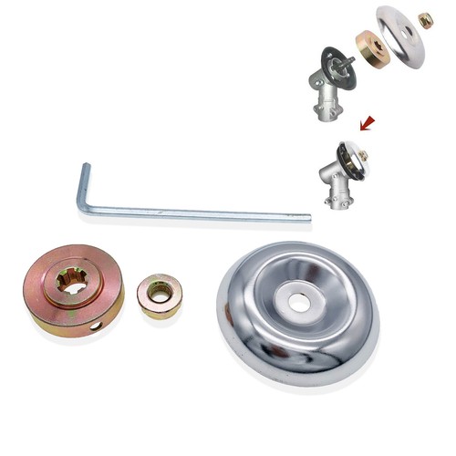 String Trimmer Brushcutter Metal Blade Fixing Kit for Stihl FS40C Fs55r Fs56r, Silver