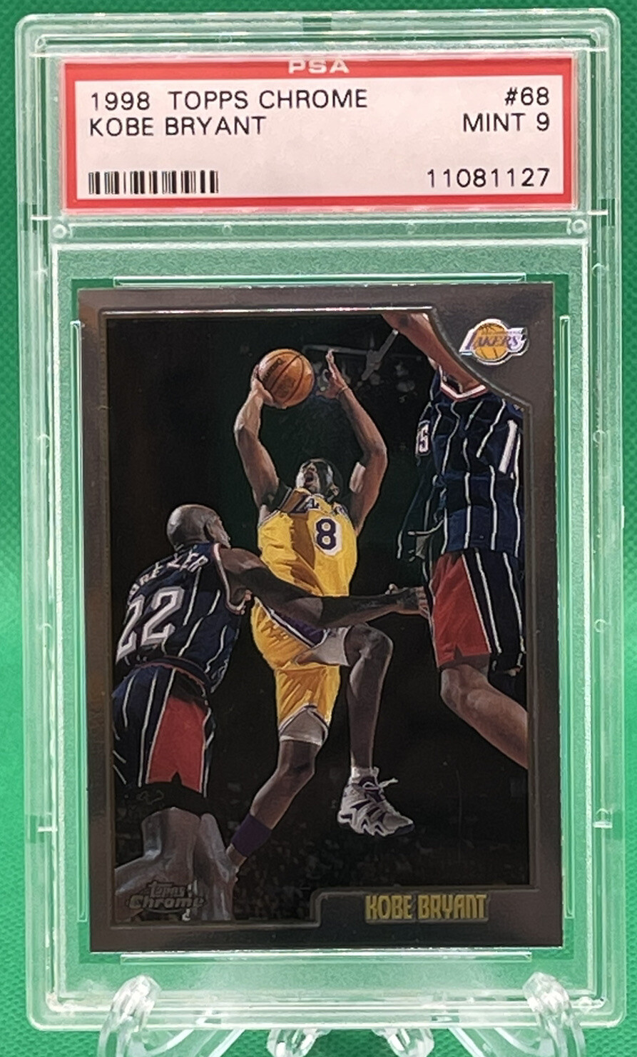 1998-99 Topps Chrome Kobe Bryant #68 Los Angeles Lakers 🏦 PSA 9 🏦 HOF