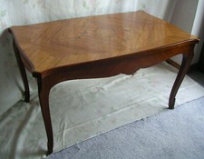 Tavolo stile Francia Luigi XVI 1940 tavolino da tè legno pregiato intarsiato  