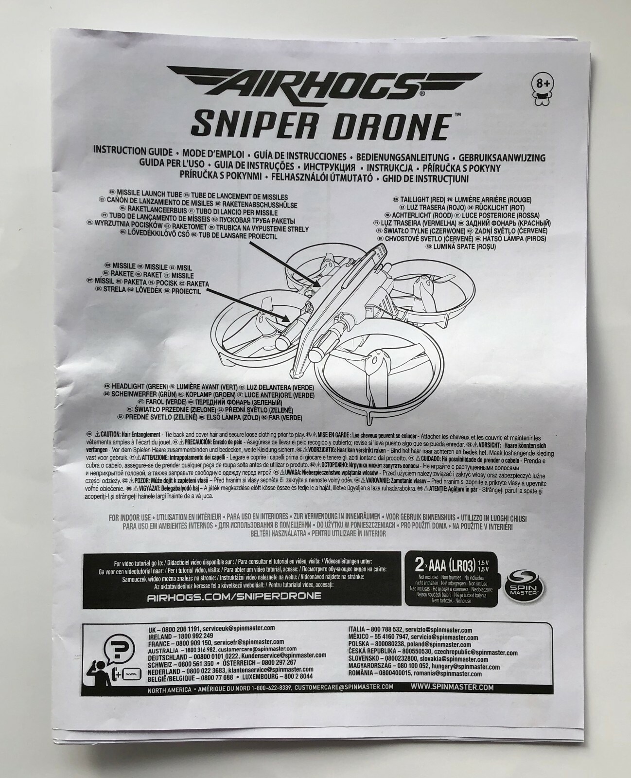 radio controlled air hogs sniper drone