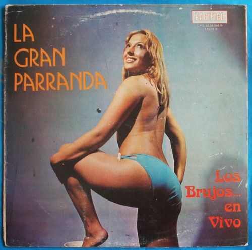 LOS BRUJOS EN VIVO La Gran Parranda rare psych cumbia chicha EX PERU LP