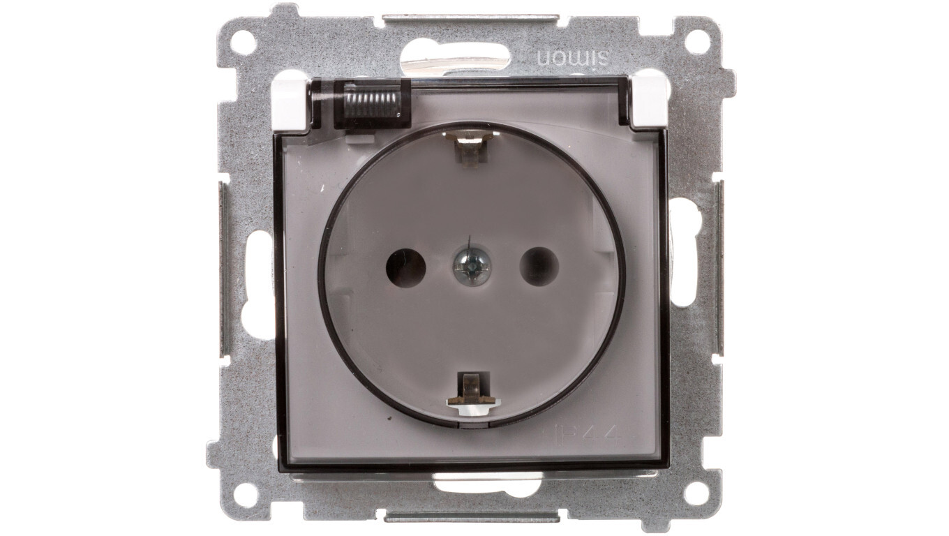 Simon 54 Premium Schuko socket for IP44 version with shutters (module) 16 /T2UK