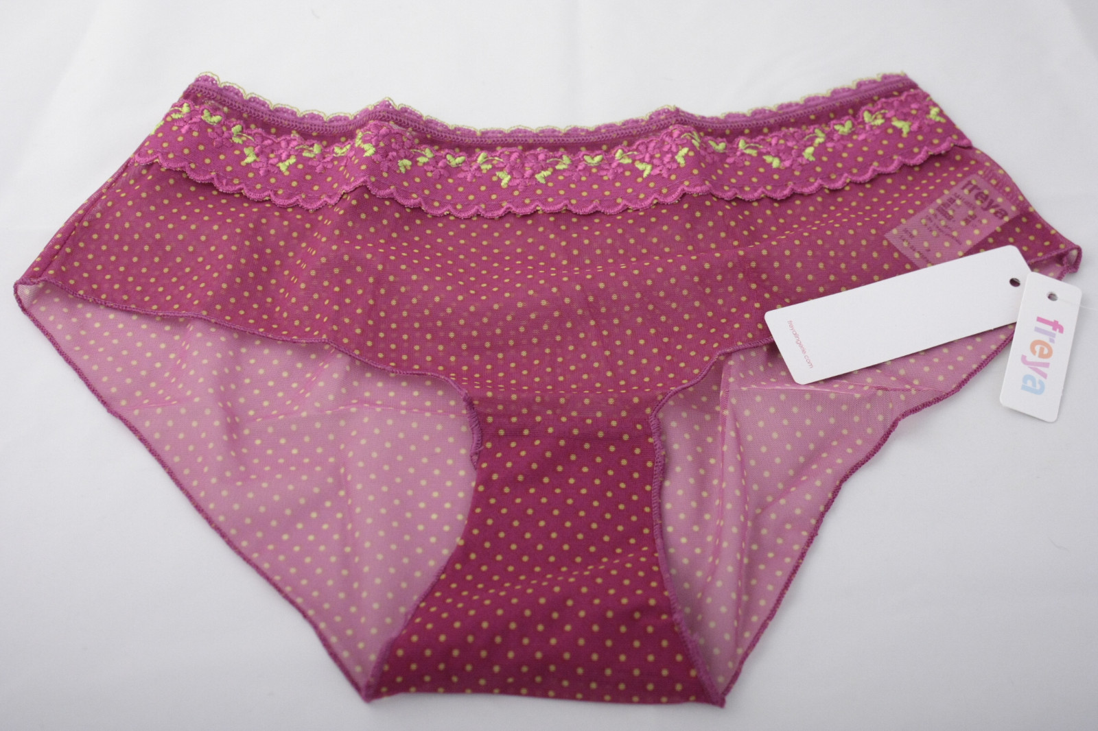 Freya ~ DAISY ~ mesh knickers BNWT XS XSmall UK 8 purple