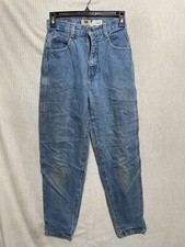 Vintage Route 66 Womens Straight Leg Jeans Blue Relaxed Fit High Rise 16 Slim