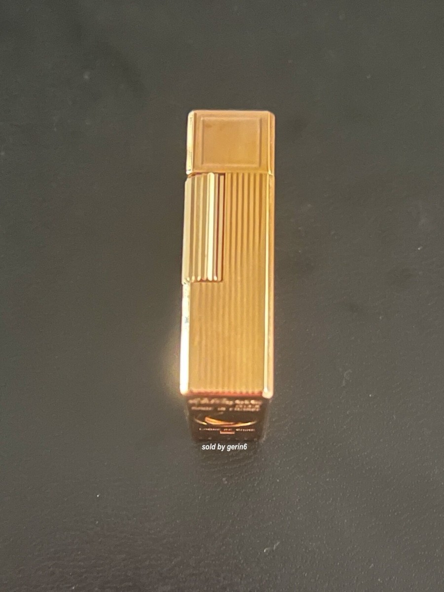 S.T. Dupont Line 1 Lighter, Tortoise Shell Lacquer & Gold, 013776