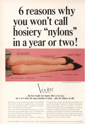 1965 Vectra Company: Wont Call Hosiery Nylons Vintage Print Ad | eBay