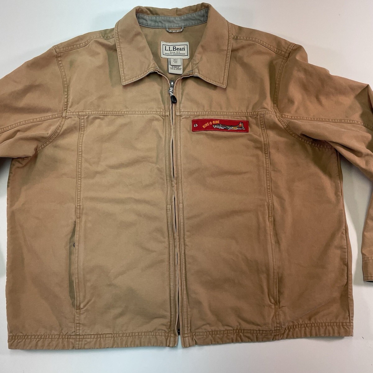 Vintage Mens XXL LL Bean Canvas Full Zip Field Chore Jacket Vintage Mens XXL LL Bean Canvas Full Zip Field Chore Jacket