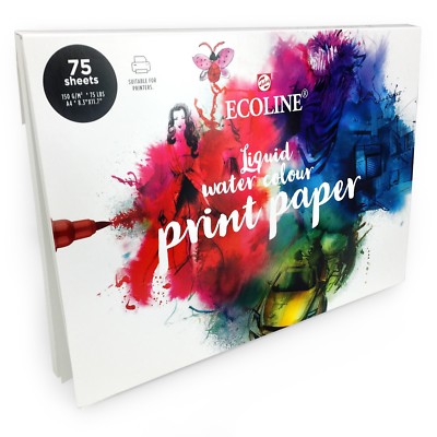 Royal Talens – A4 Ecoline Liquid Watercolour Print Paper – 75