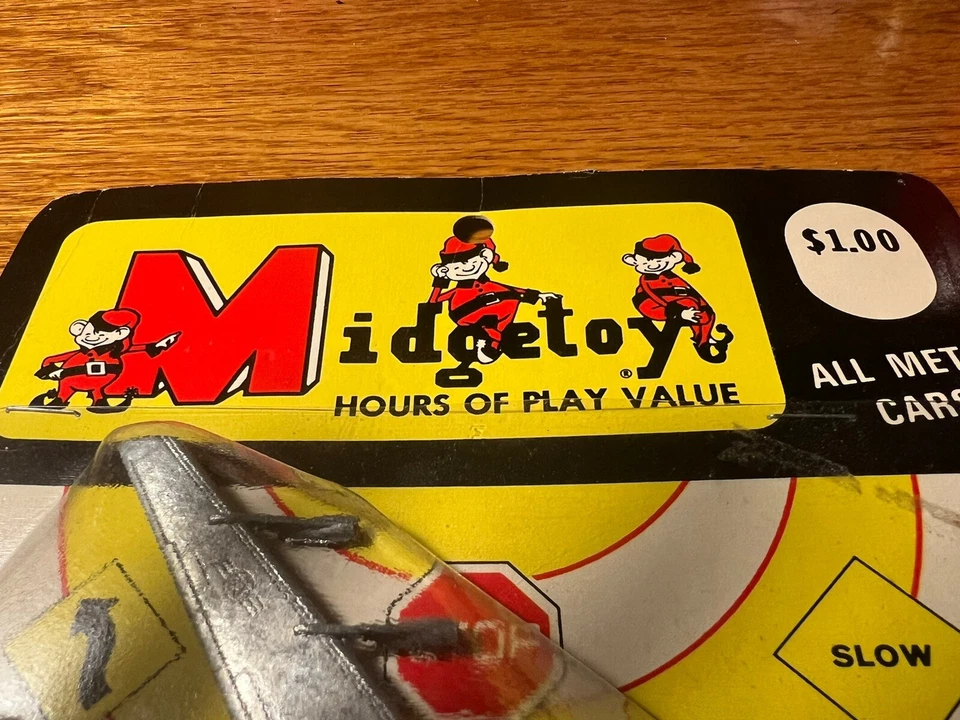 JUEGO AEROPUERTO Midgetoy 2 Jet Nuevo En Paquete Percha Estante Foto 3 de 4