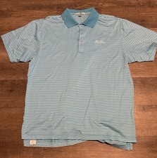 Peter Millar Summer Comfort Sea Island Golf Polo Shirt Mens Size Large Striped