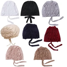 Women Hijab Undercap, Muslim Under Hijab Cap, Inner Scarf Hat, Tie Closure Use