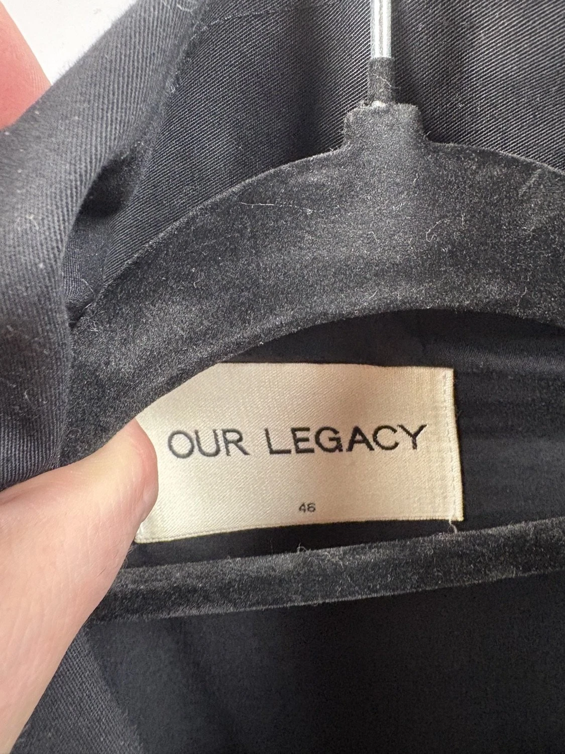 Our Legacy Black Work Twill Harrington Bomber Zip Jacket Riri Size 46 US Small - product detail image 7