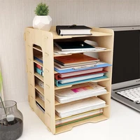 Dokumentenablage A4 Briefablage 7 AblagefäCher Holz Schreibtisch Datei Organizer