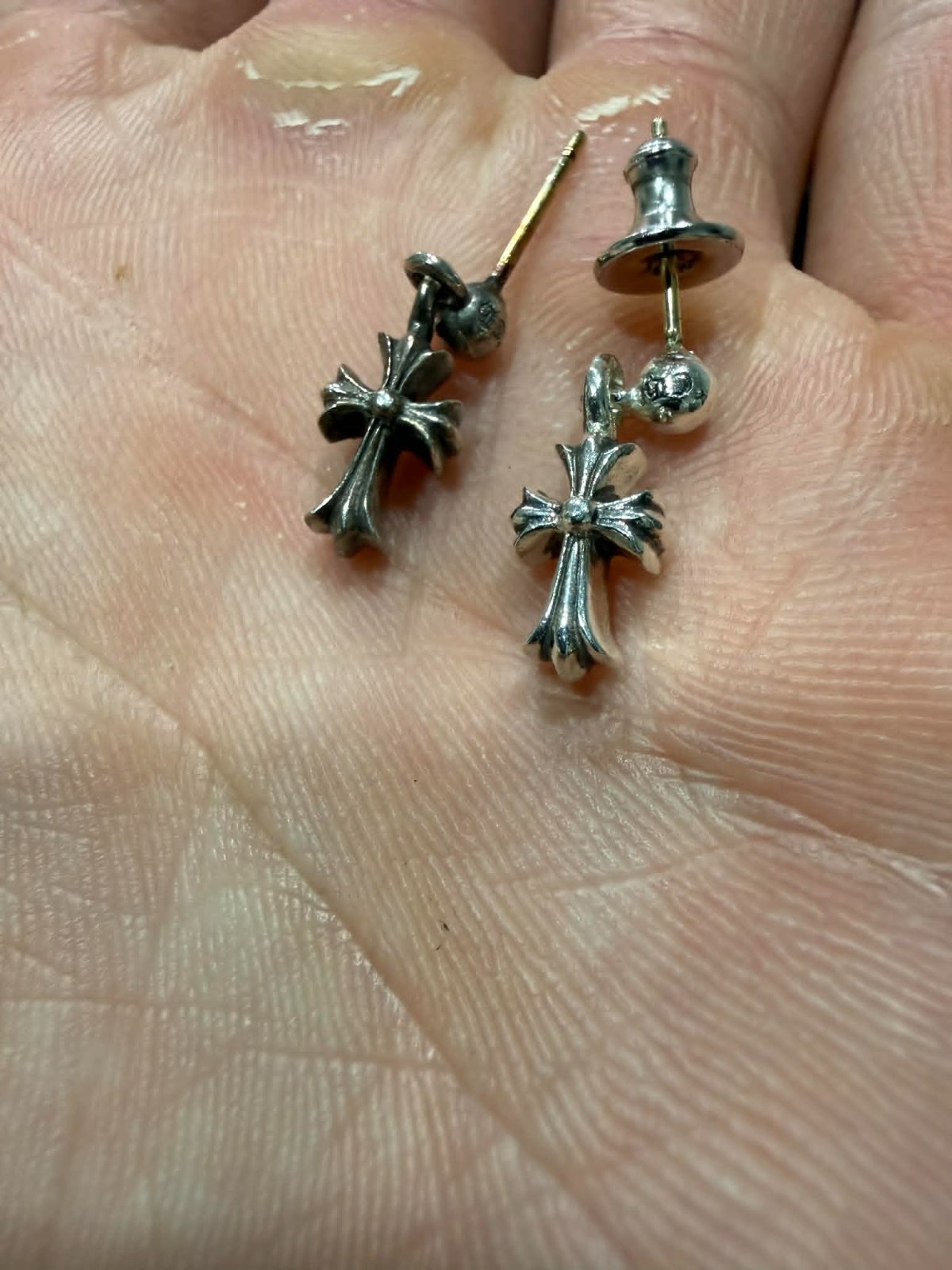 Chrome Hearts Cross Stack Charm Drop Earring - 1.… - image 6