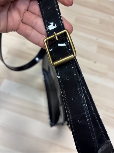 Dr. Martens 11 INCH Patent Vegan LEATHER MESSENGER BAG Satchel Crossbody - Picture 7 of 10