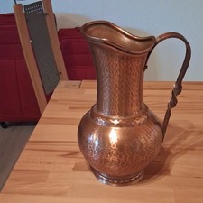 Kupfervase H&auml;ssler Schw&auml;bische HANDARBEIT mit der Nr.  105/1