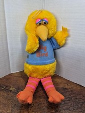 HASBRO SOFTIES VINTAGE 80's SESAME STREET BIG BIRD 9" PLUSH
