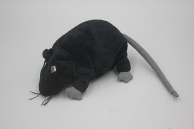 IKEA Gosig Ratta Black Rat 9'' Plush Stuffed Animal Rodent Mouse Tush Tags Cut
