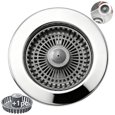 Blazeavian Kitchen Sink Stopper, 3 in 1 Pop Up Kitchen Sink Drain Strainer, with