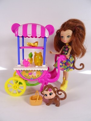 Echantimal Spielset Merit Monkey Fruit Cart Mattel FCG93 wie abgebildet (19726)