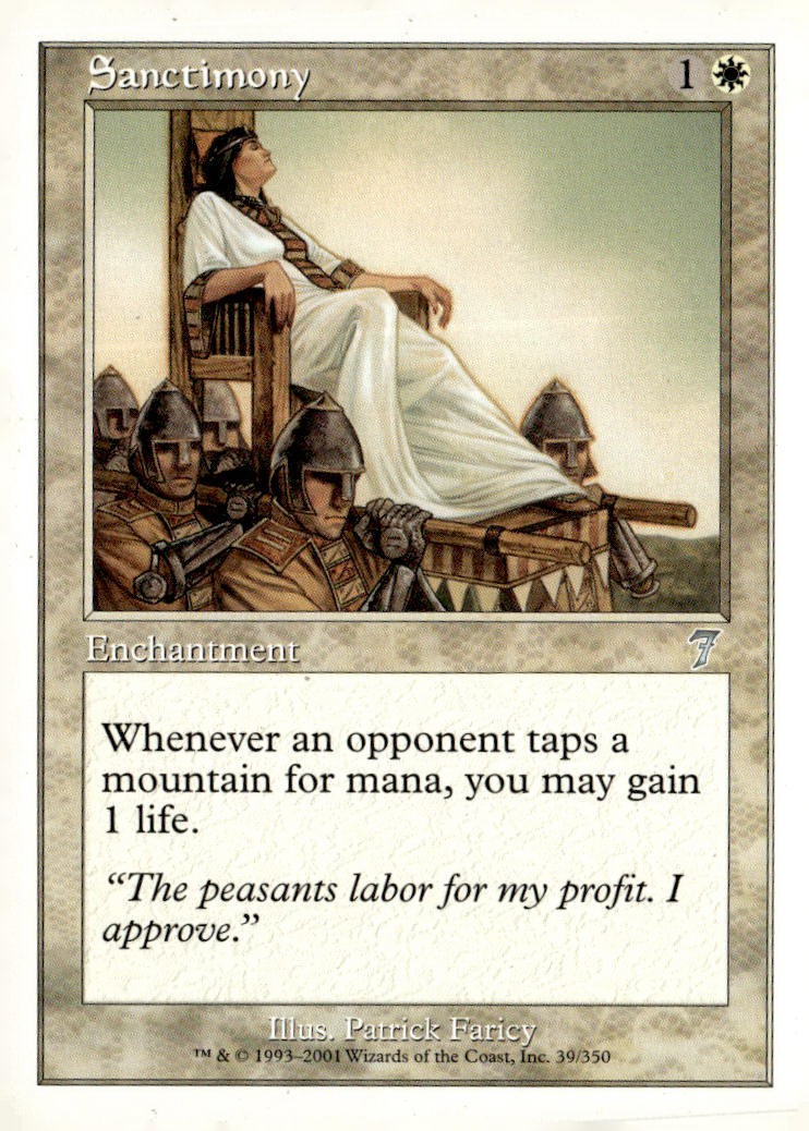 7th Edition #39 Sanctimony