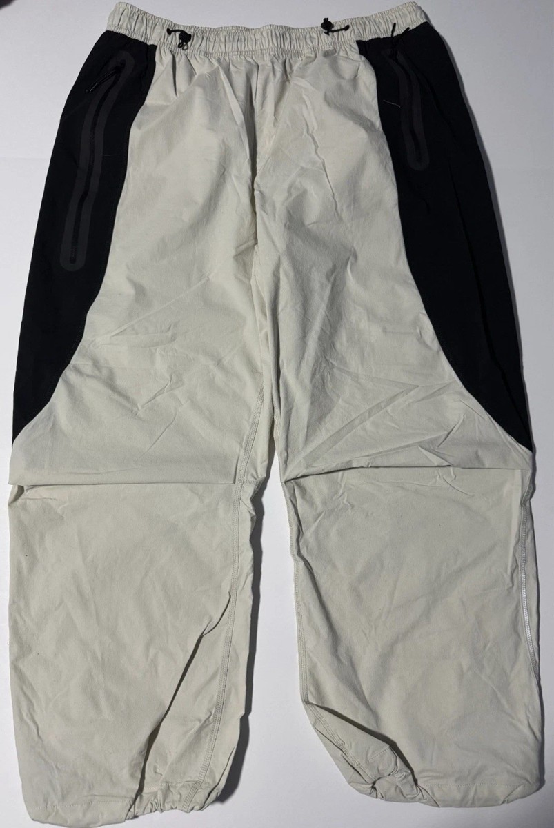 Nike Tech Pants Woven Stacked Oversized Zip Light Bone IH8466-072