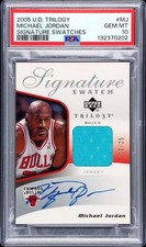 2005 Upper Deck Signature Swatches Michael Jordan All Star Patch Auto /25 PSA 10