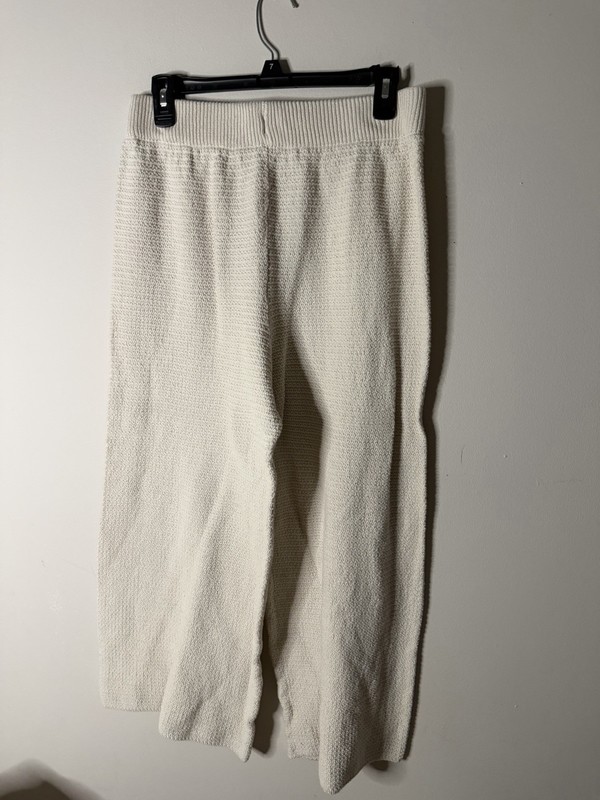Sincerely Jules Women’s Ribbed Knit Pants in Cream